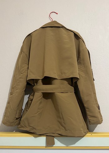 Kadın Bej Kuşaklı Trench Coat - Görsel 2