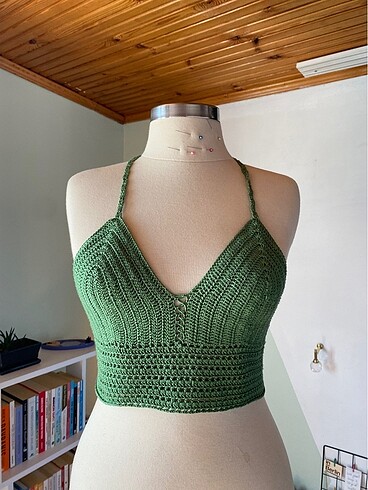 Özel tasarım el yapımı crop top