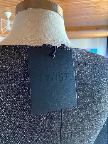 Twist gece elbisesi, hiç giyilmedi - Görsel 7