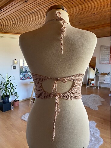 s Beden pembe Renk Özel tasarım crop top