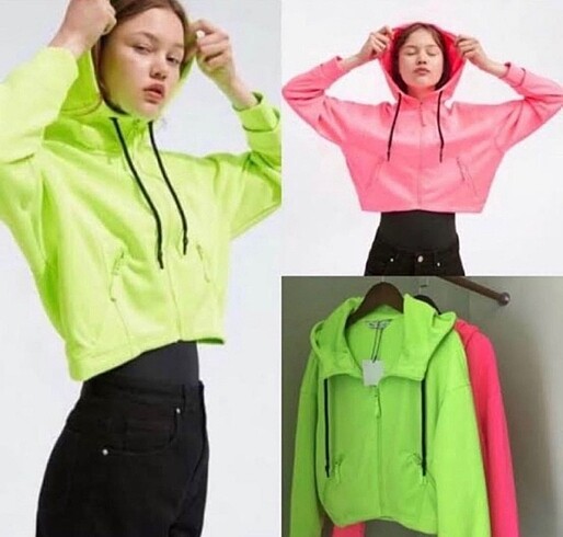 Zara Orjınal zara kusursuz neon ceket