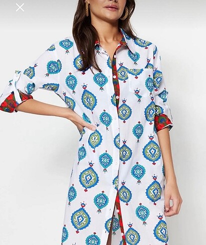 S m uyumlu kusursuz yenı plajgömlegı pareo tunik - Görsel 2