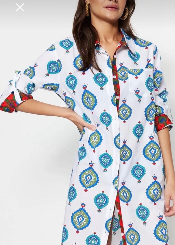 S m uyumlu kusursuz yenı plajgömlegı pareo tunik - Görsel 2