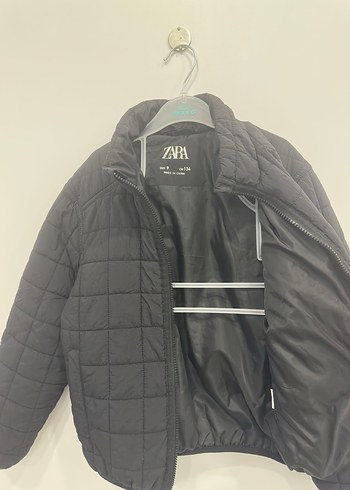 9 Yaş Beden siyah Renk Siyah Fermuarlı Mont Zara çocuk 9 yaş
