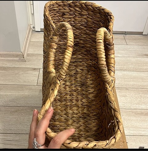  Beden camel Renk Hasır çanta