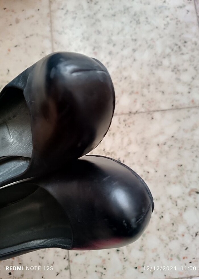 Deri topuklu ayakkabi - Görsel 2