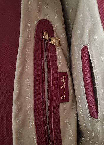  Beden bordo Renk Pierre Cardin Bordo Çanta 