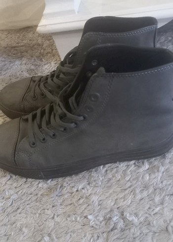 Gri Erkek Sokak Stili Botlar - Görsel 4