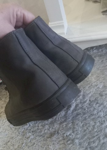 Gri Erkek Sokak Stili Botlar - Görsel 3