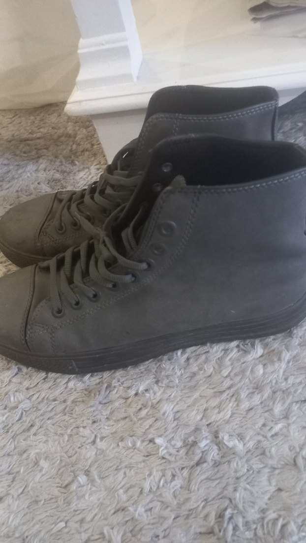 Gri Erkek Sokak Stili Botlar - Görsel 4