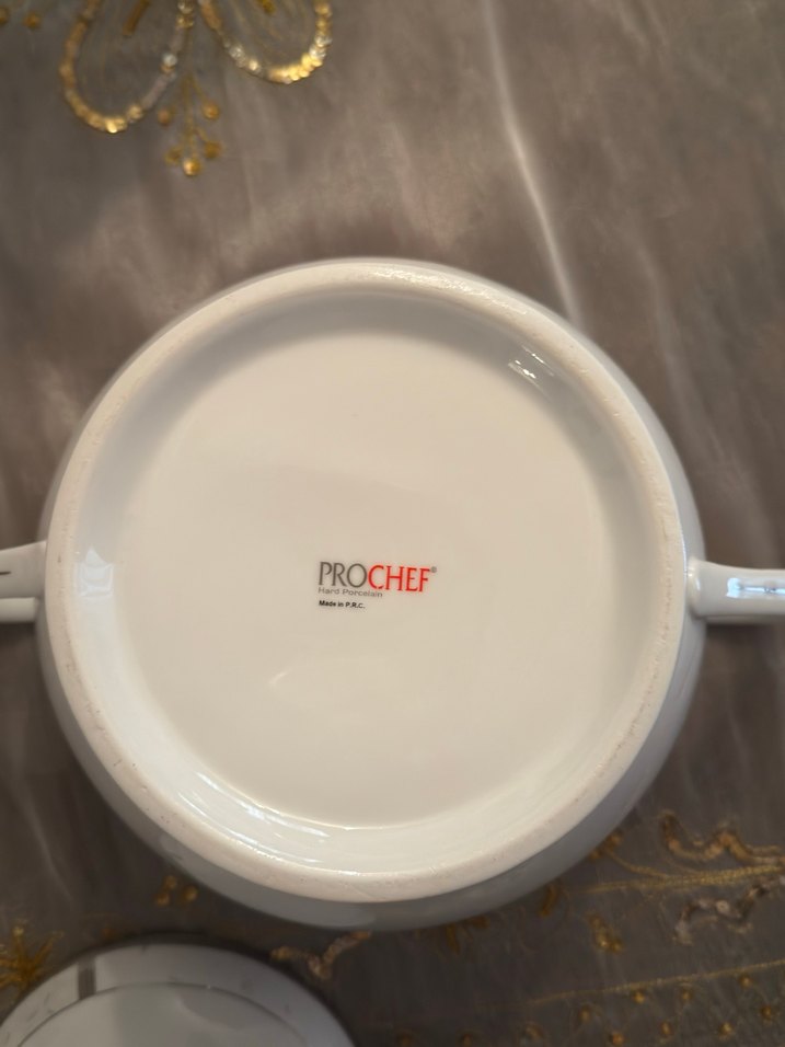 Gri Detaylı Beyaz Porselen Şekerlik - Görsel 2