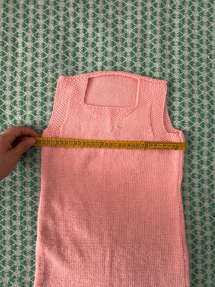 Kız Çocuk Pudra Rengi Triko Süveter - Görsel 3