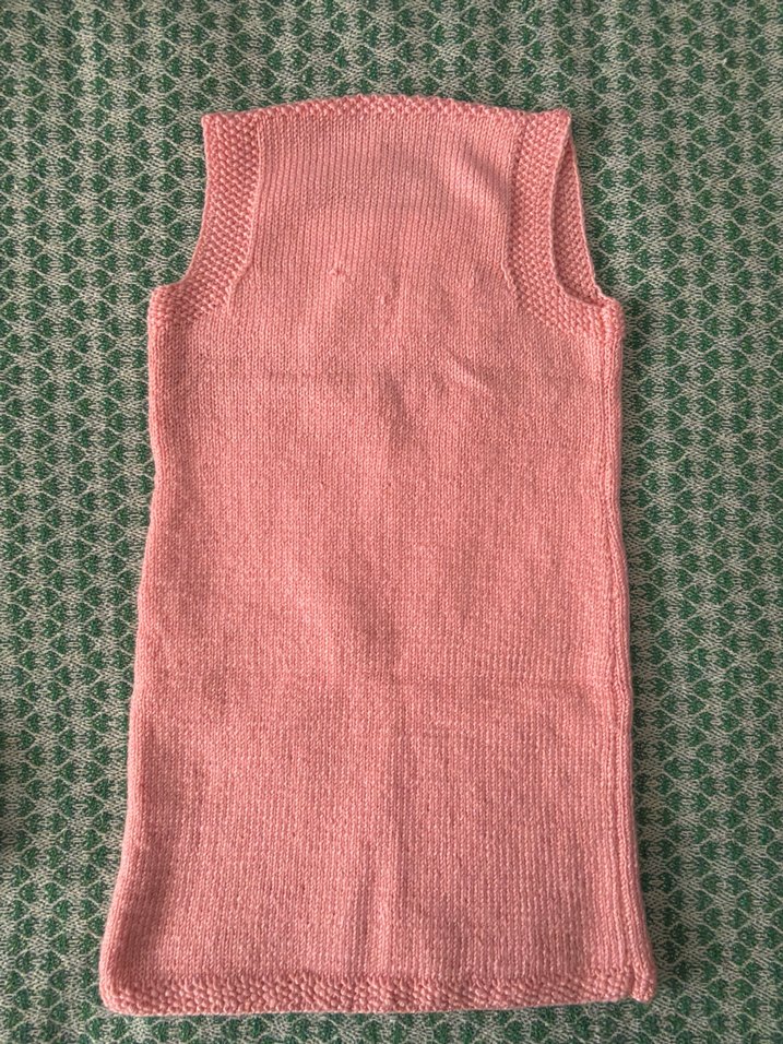 Kız Çocuk Pudra Rengi Triko Süveter - Görsel 5