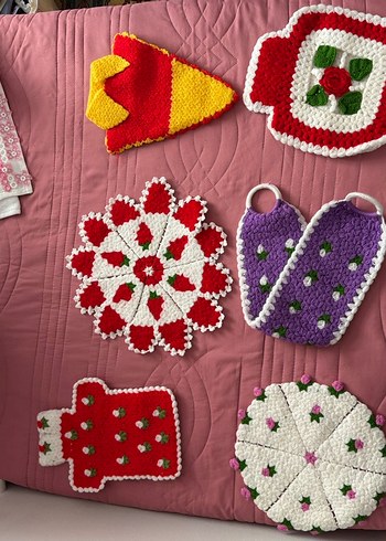 Renkli Örgü Banyo Süngerleri - Görsel 3