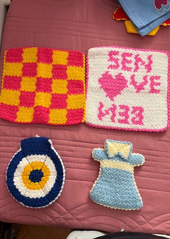 Renkli Örgü Banyo Süngerleri - Görsel 4