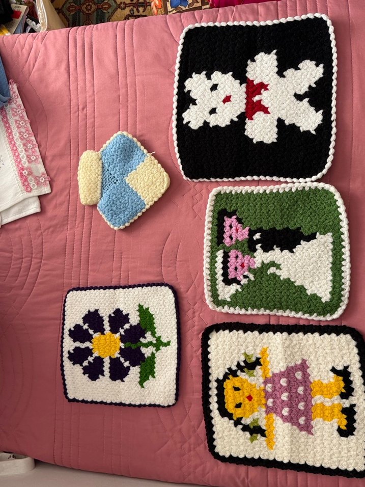 Renkli Örgü Banyo Süngerleri - Görsel 2