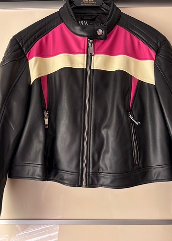 zara deri ceket - Görsel 5