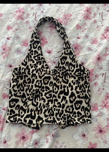 Leopar Desenli Kadın Kolsuz Yelek - Görsel 2