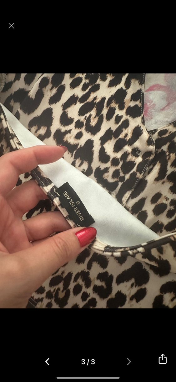 Leopar Desenli Kadın Kolsuz Yelek - Görsel 3