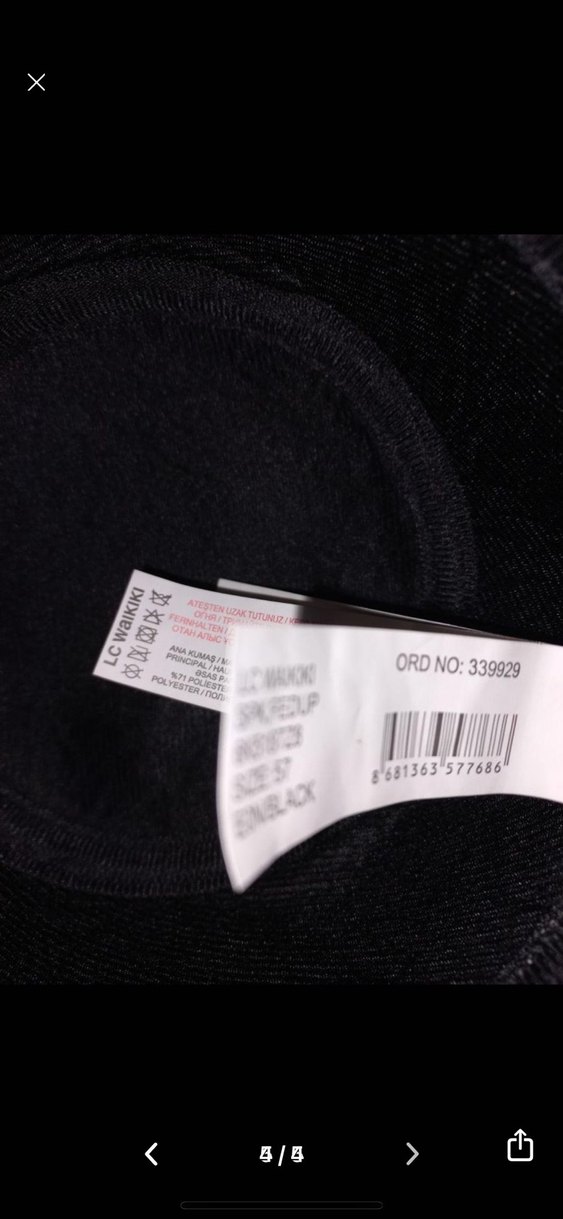 Siyah Kadın Yün Şapka - Görsel 4