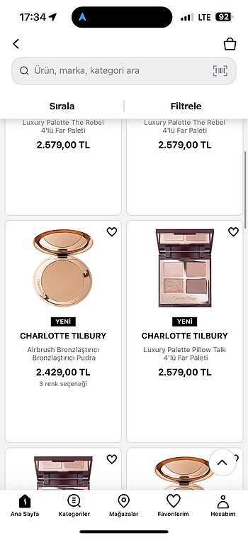 Sephora Charlotte tilbury sephora ürünleri açıklamaya bakın