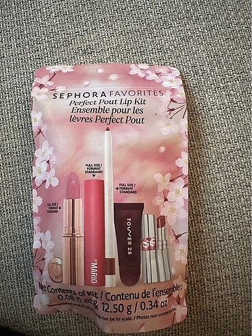 Beden pembe Renk Sephora Favorites Perfect Pout Lip Kit