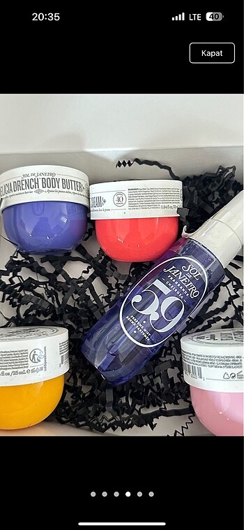 Beden Renk Sol De Janeiro krem sprey Set