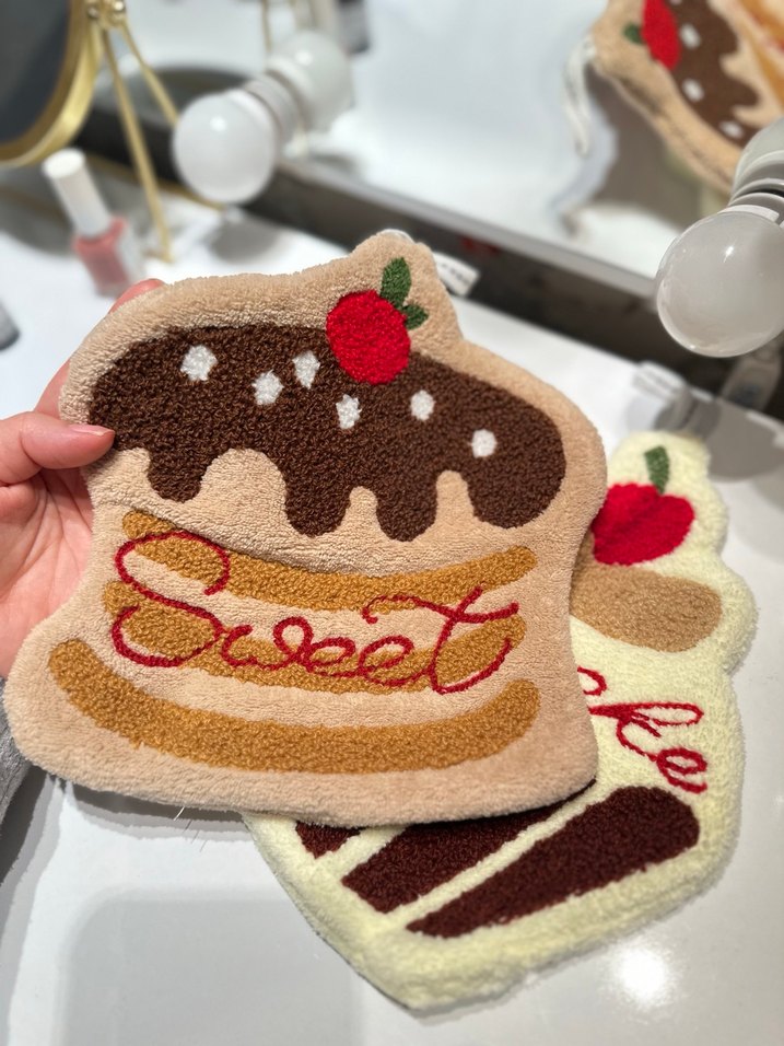 Renkli Nakışlı Kahverengi Fırın Eldiveni - Görsel 2