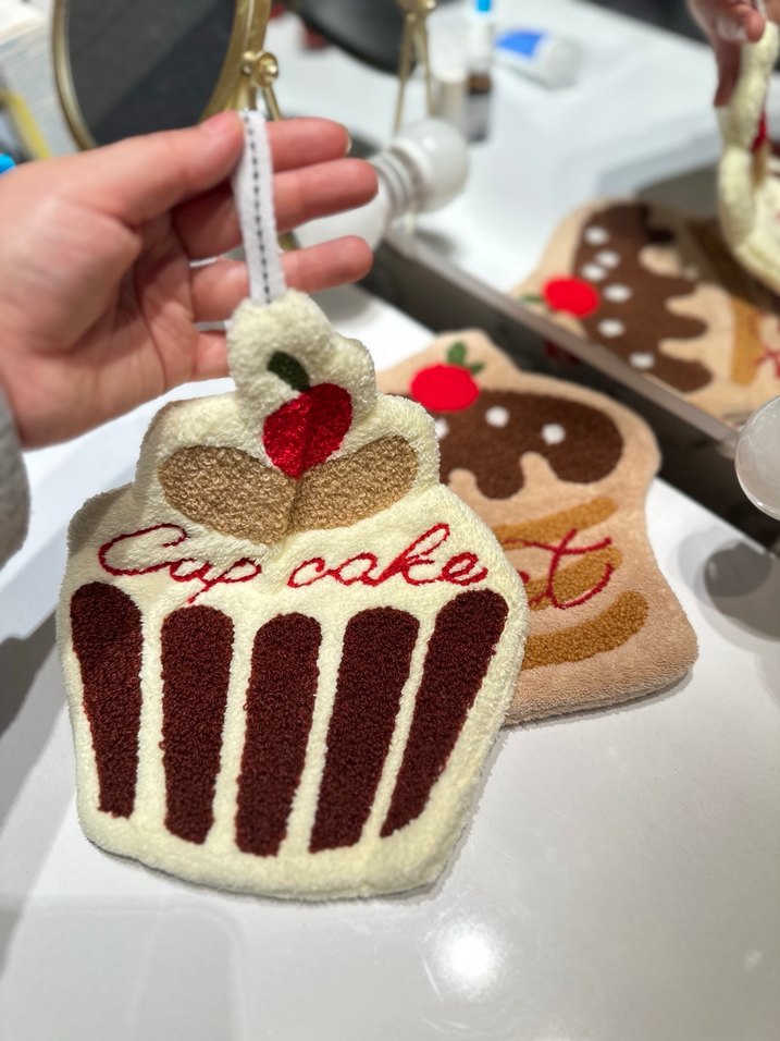 Renkli Nakışlı Kahverengi Fırın Eldiveni - Görsel 3