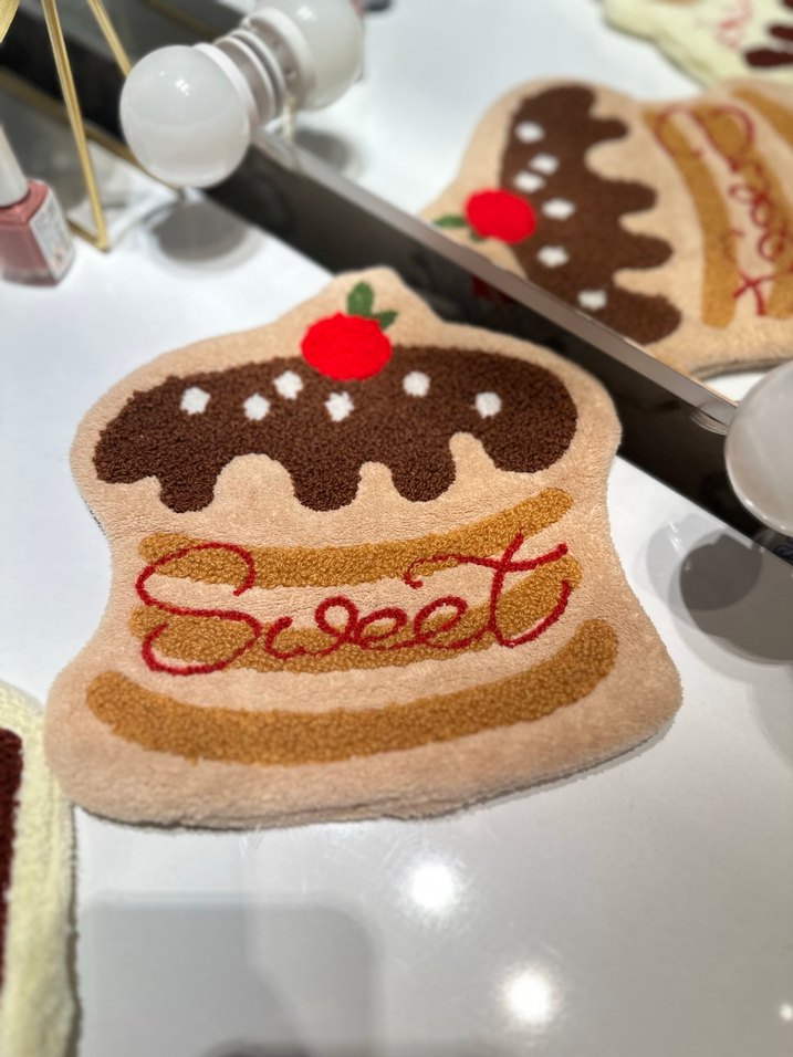 Renkli Nakışlı Kahverengi Fırın Eldiveni - Görsel 4