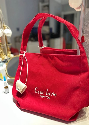 Püsküllü Kırmızı Parisian Kadın Çanta - Görsel 4