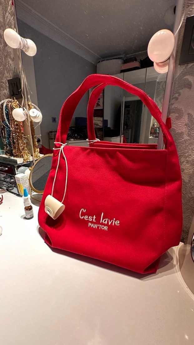 Püsküllü Kırmızı Parisian Kadın Çanta - Görsel 2
