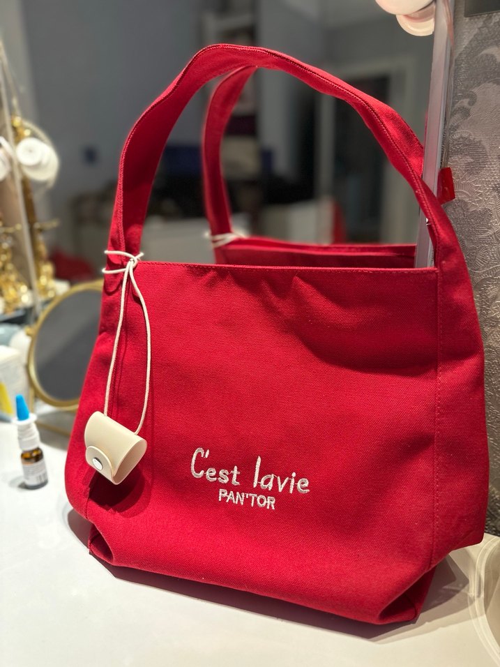 Püsküllü Kırmızı Parisian Kadın Çanta - Görsel 3