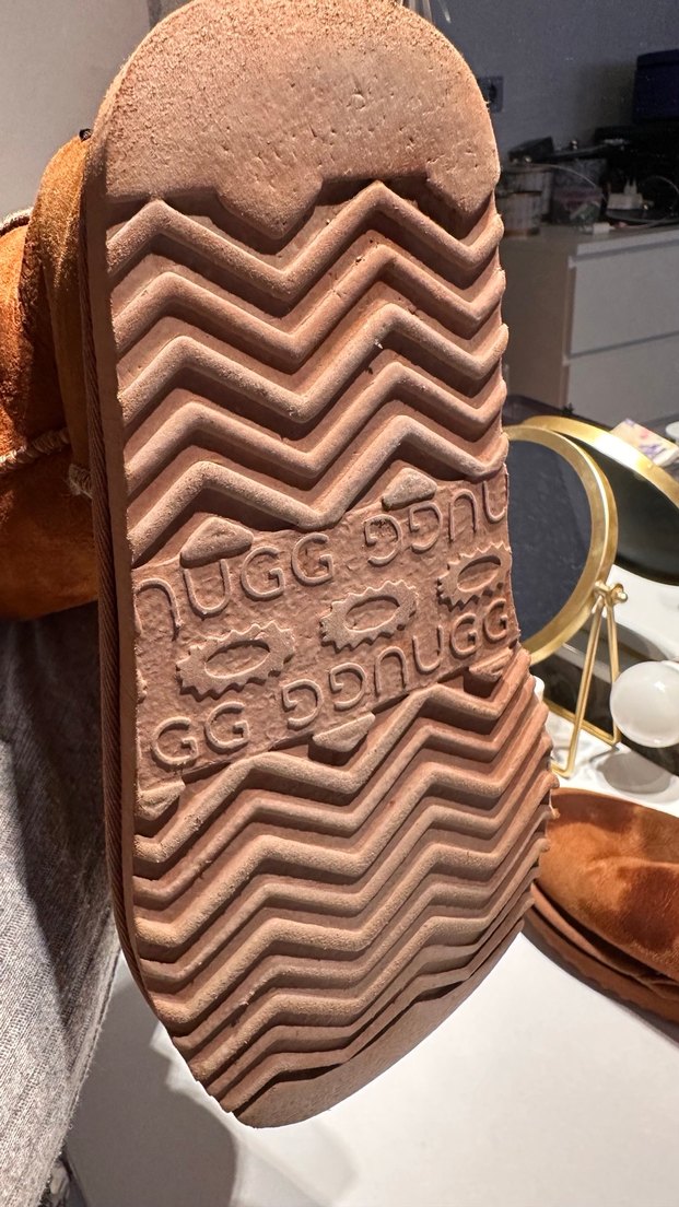 Orijinalll UGG Kahverengi Süet Kadın Yüksek Topuklu Bot - Görsel 4