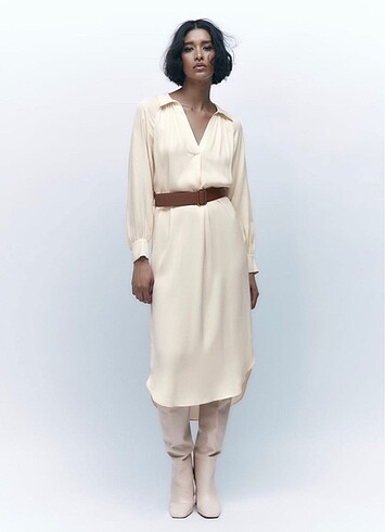 Zara Saten elbise