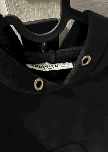 Siyah Kadın Kapüşonlu Sweatshirt - Görsel 2