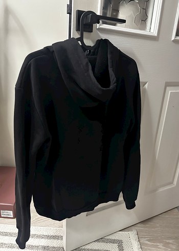 Siyah Kadın Kapüşonlu Sweatshirt - Görsel 3