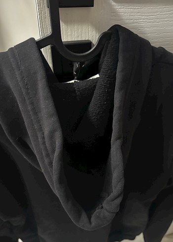 Siyah Kadın Kapüşonlu Sweatshirt - Görsel 4