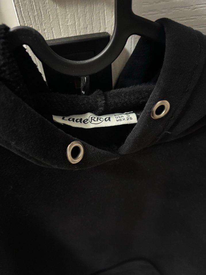 Siyah Kadın Kapüşonlu Sweatshirt - Görsel 2