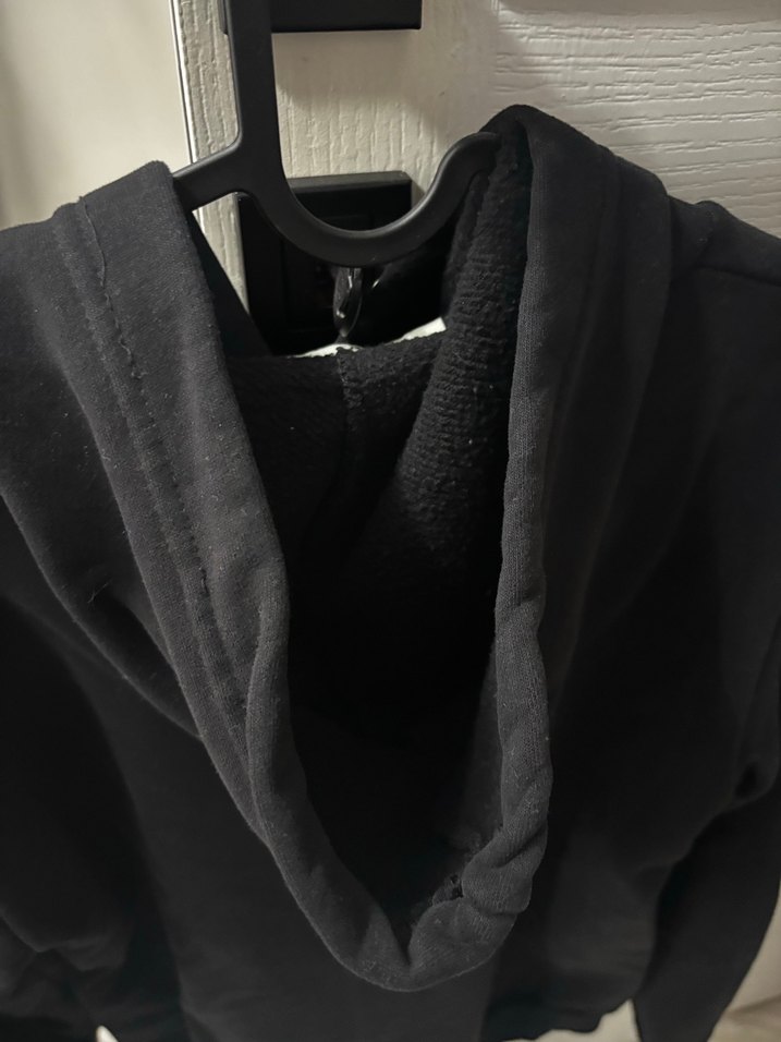 Siyah Kadın Kapüşonlu Sweatshirt - Görsel 4