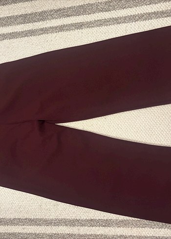 Bordo Kadın Kumaş Pantolon - Görsel 4