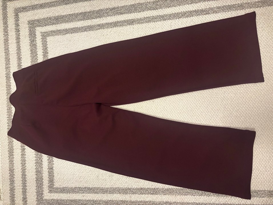 Bordo Kadın Kumaş Pantolon - Görsel 4