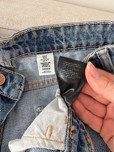 40 Beden mavi Renk Kot şort H&M
