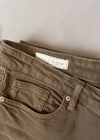 Zara Bej crop flare jean pantolon - Görsel 7