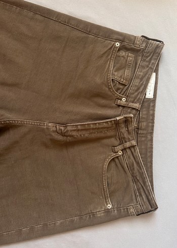 Zara Bej crop flare jean pantolon - Görsel 3