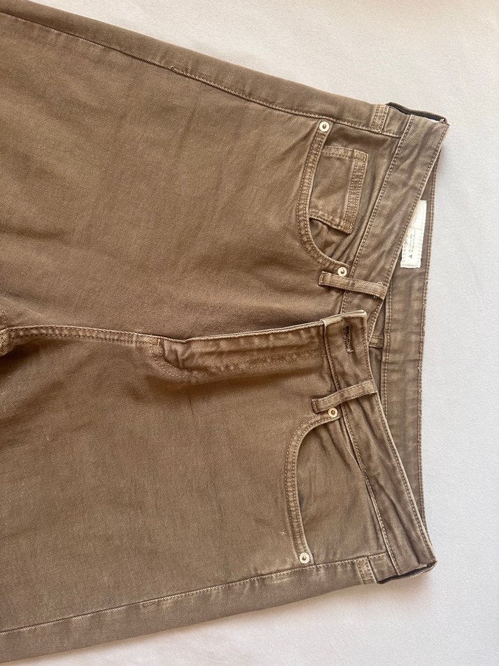 Zara Bej crop flare jean pantolon - Görsel 2