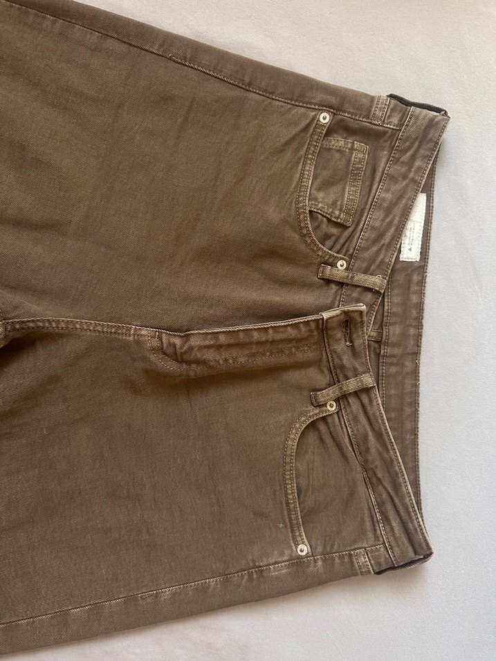 Zara Bej crop flare jean pantolon - Görsel 3