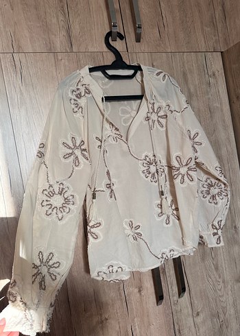 Zara Nakışlı bluz - Görsel 3