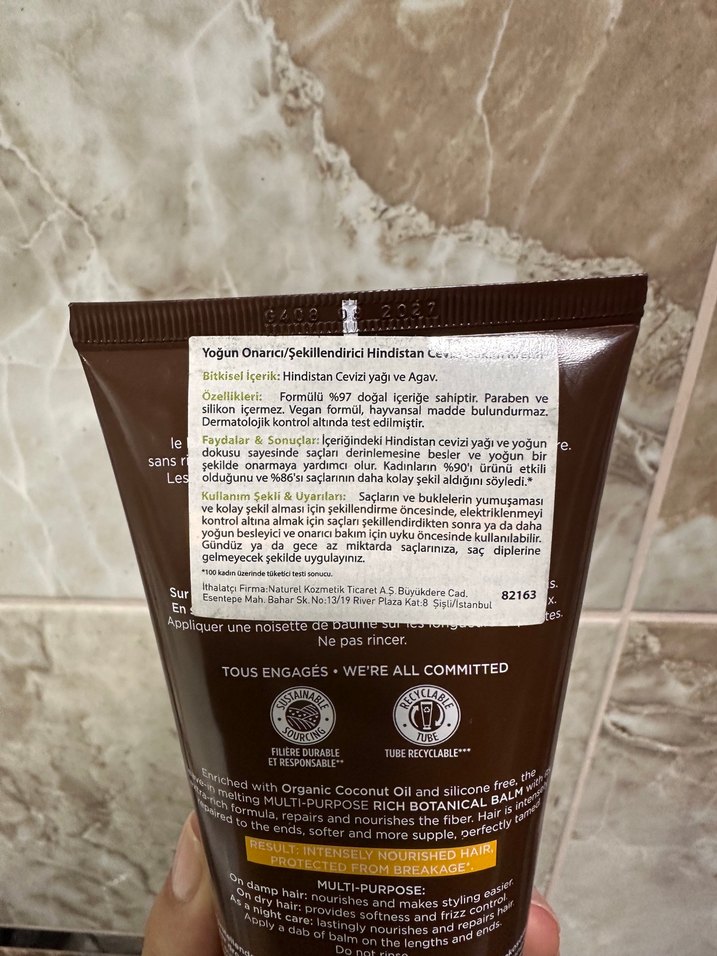 Yves Rocher Yoğun Besleyici Saç Kremi 250 ml - Görsel 3