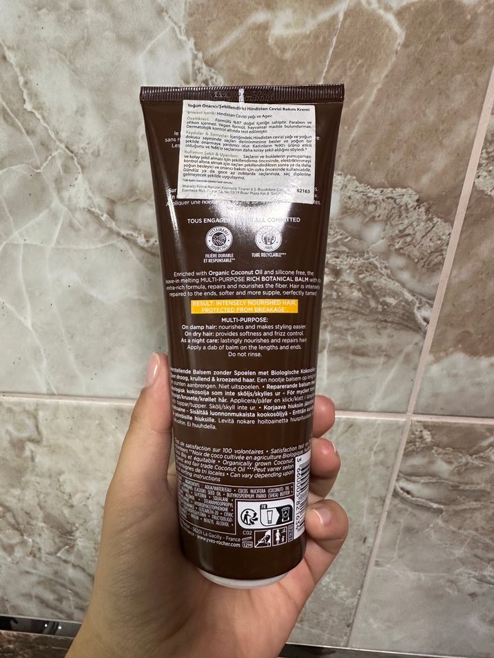 Yves Rocher Yoğun Besleyici Saç Kremi 250 ml - Görsel 2